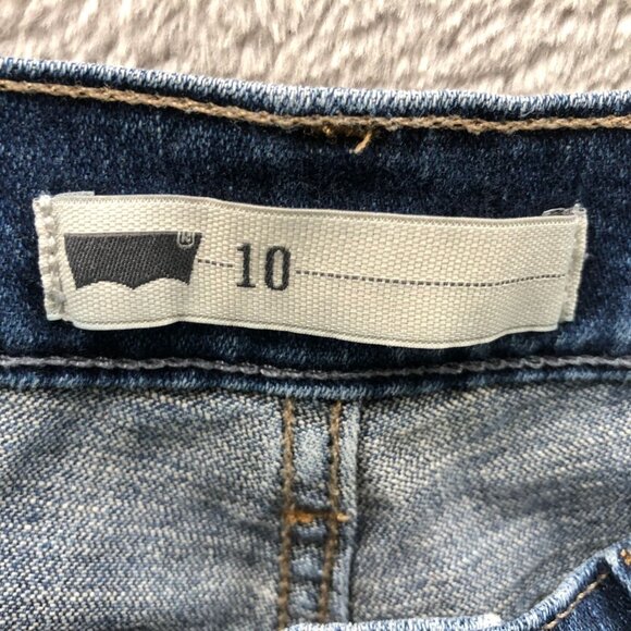 Levi's Womens Capri Jeans Size 10 Blue Denim Medium Wash Casual Rolled Hem - Picture 3 of 15